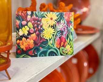 Notecard set / Small prints /  Bohemian art / colorful notecards / 8 cards and envelopes