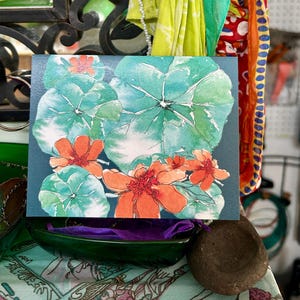 Bohemian Garden Flower Notecard Set: Watercolor Art Cards