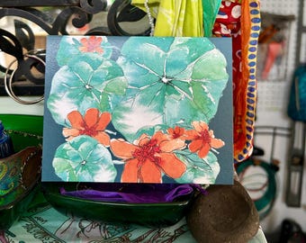 Bohemian Garden Flower Notecard Set: Watercolor Art Cards