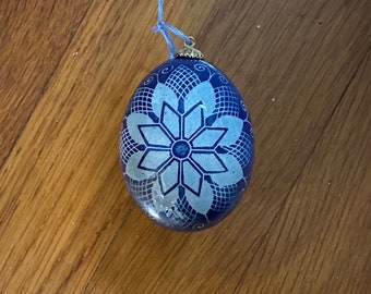 Starburst Ornament in Blues