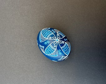 Blue Fish Pysanka