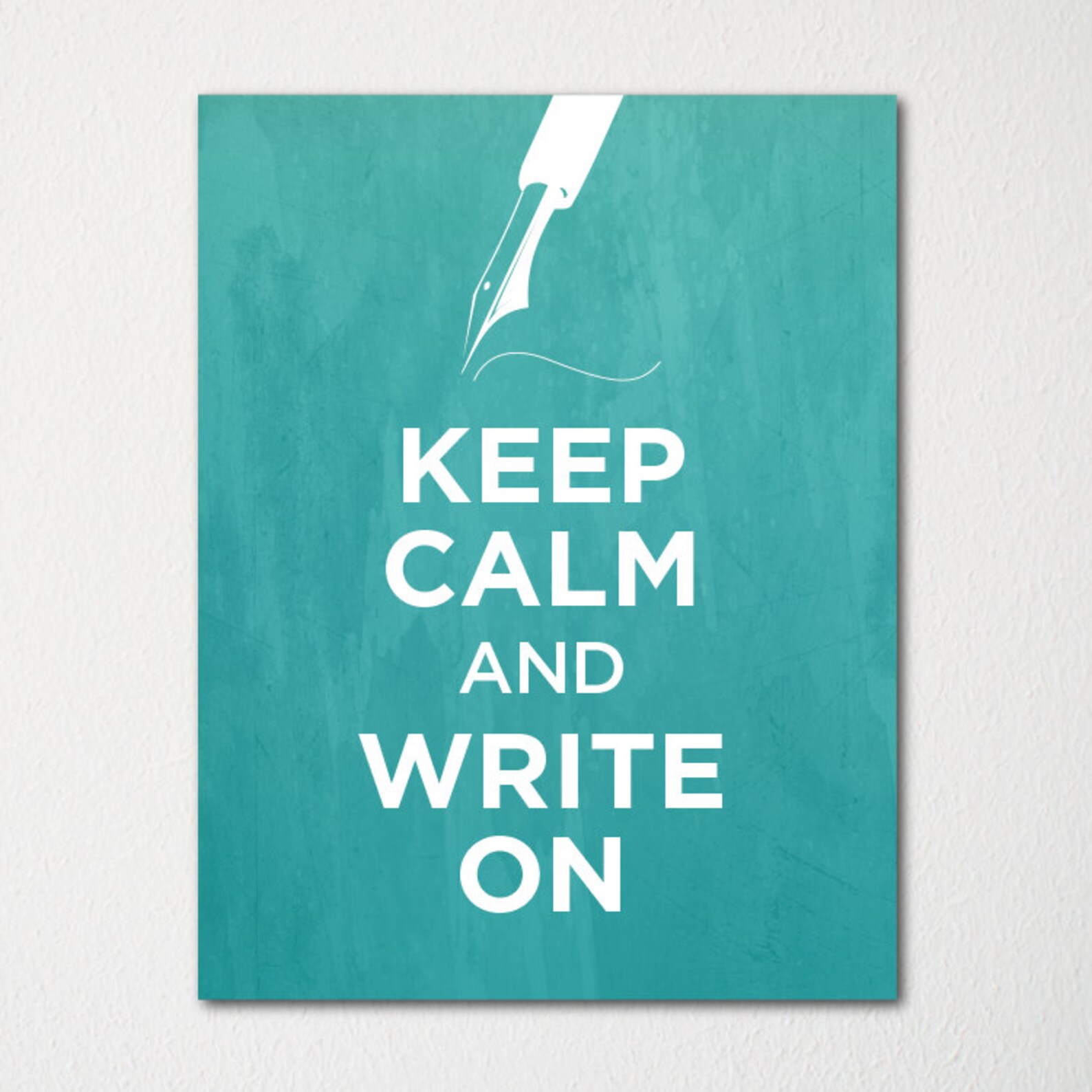 Keep Calm and Write on - Fine Art Print - Choice of Color - Purchase 3 ...