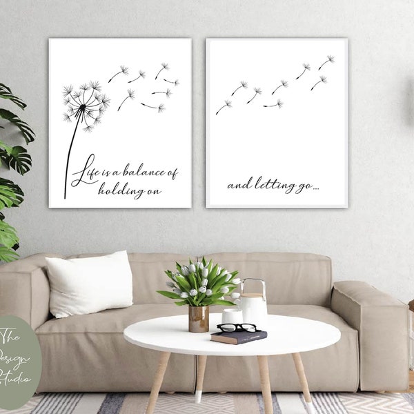 Dandelion Wall Decal Etsy