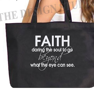 Sac fourre-tout avec écriture sainte, sacoche pour professeur, cadeaux religieux, cadeaux pour maman, cartable personnalisé, sac bible, cadeaux religieux, foi, cartable, sac butin