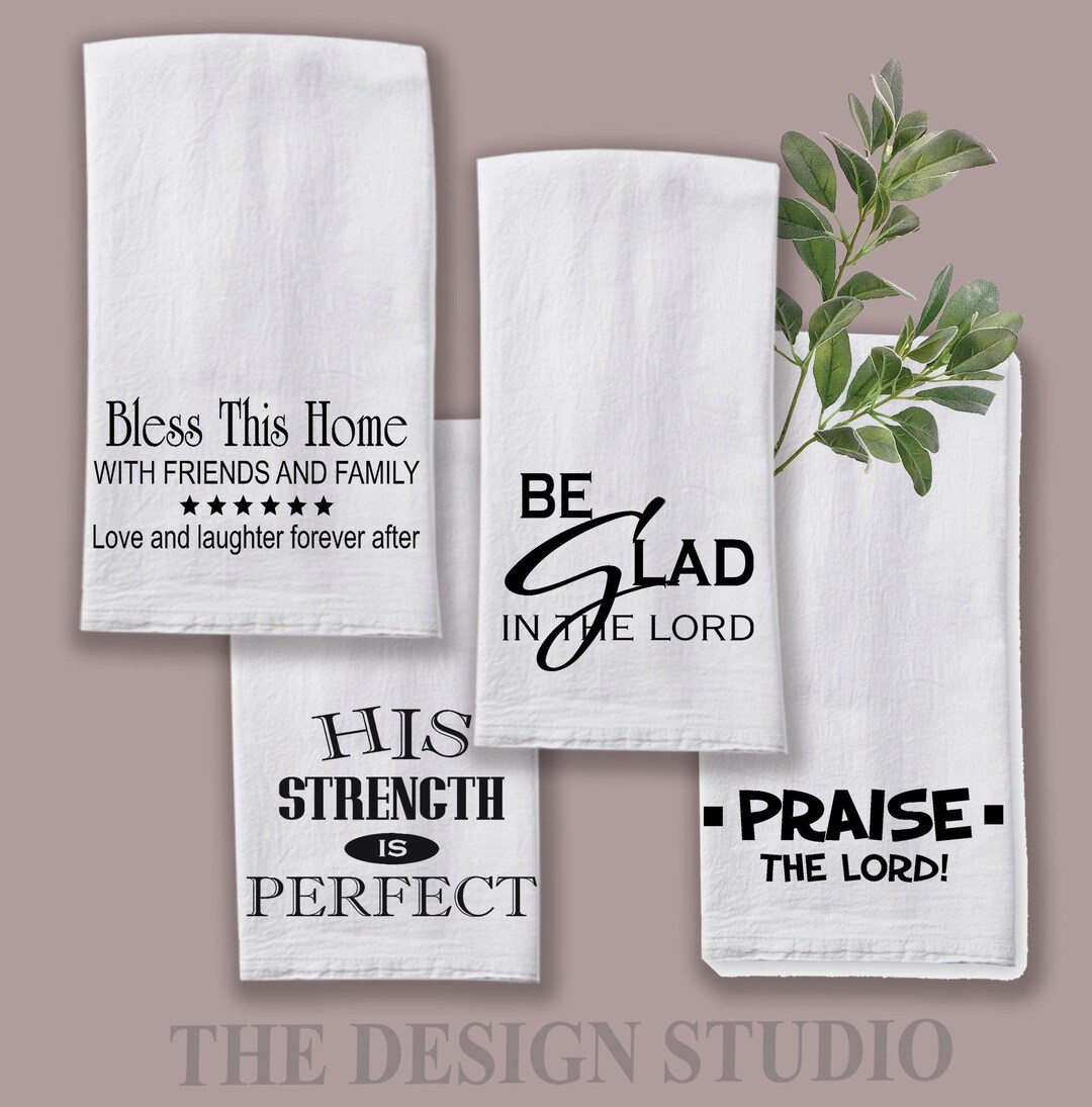 Kitchen Hand Towel, Dish Towel, Religious Gift, Inspirational Dish