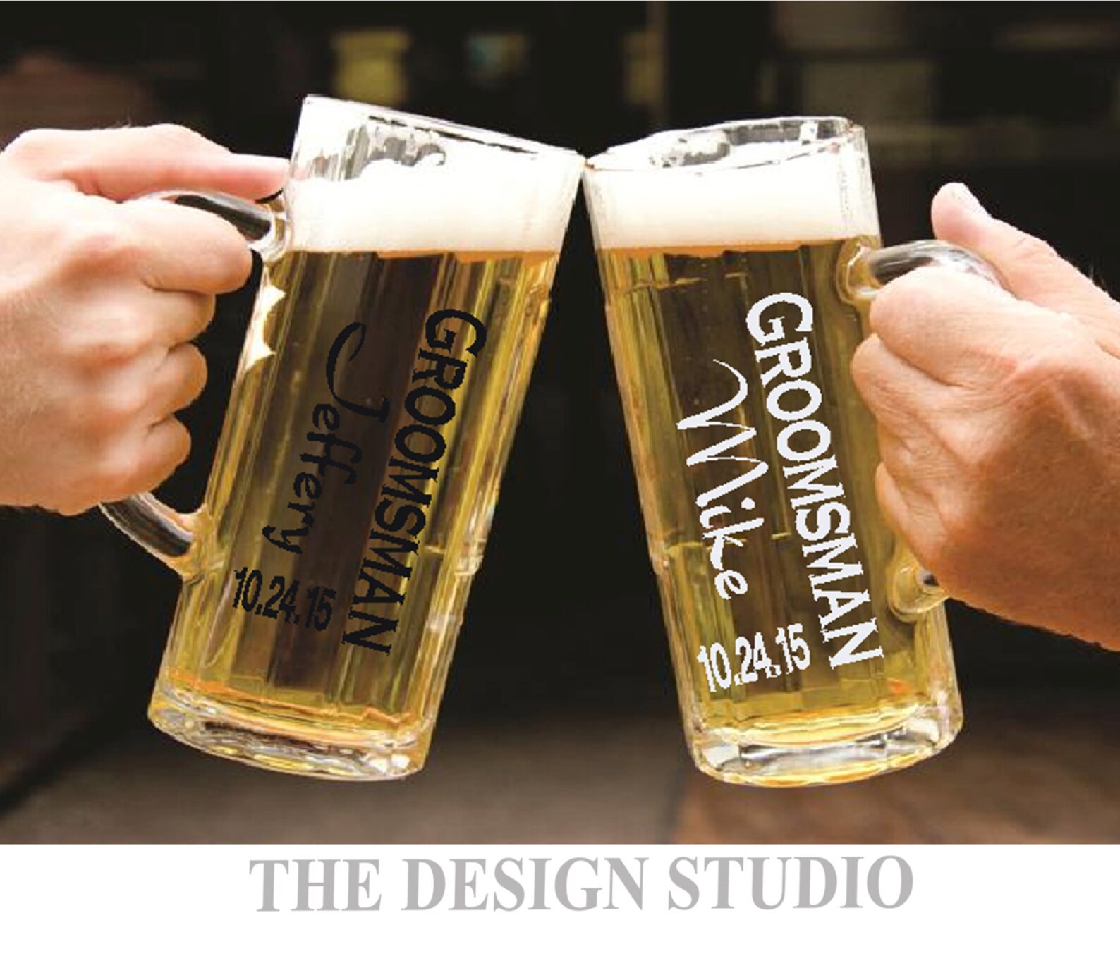 Groomsman Decal Personalized Beer Mug Decal Beer Mug Decal Etsy