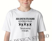 Jesus Loves the Little Children of the World T-shirt, T-shirts for a Cause, Operation Christmas Child, Children Sizes