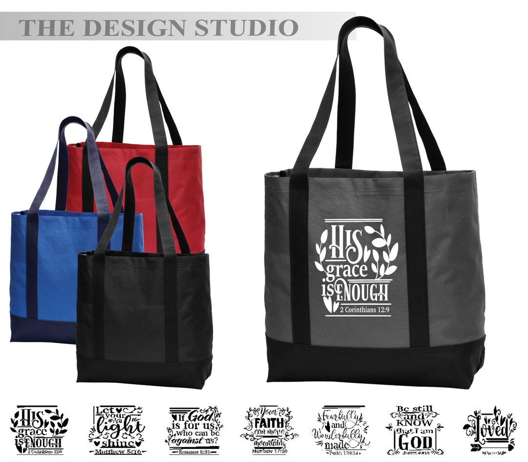 Scripture Purses Bible Tote Bag With Scripture: Christian Book Bag - Etsy