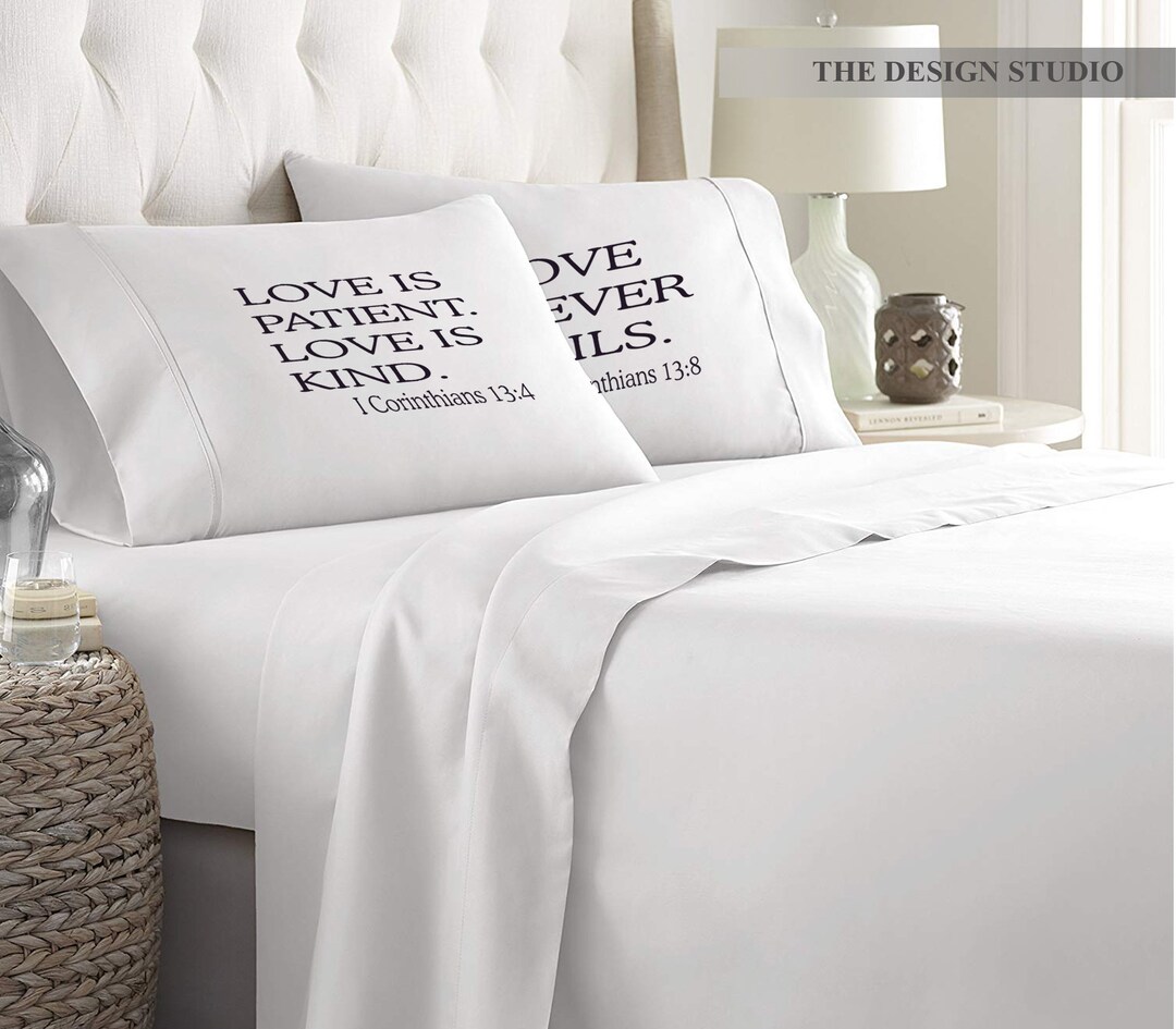 Inspirational Pillowcases With Bible Verses, Scripture Pillowcase
