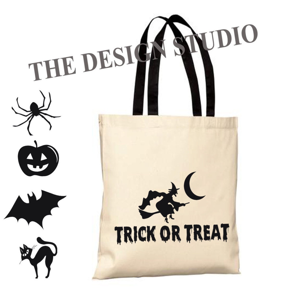 Trick or Treat Bag Halloween Bags Personalized Bags Novelty - Etsy