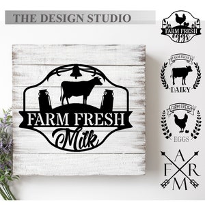 Farm Fresh Produce Decals: Rustic Chic Wall Art