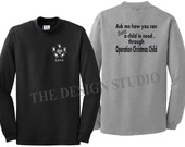 Personalized T-Shirt, Operation Christmas Child, T-shirts for a Cause, Children in Need, Christmas Shirts, OCC T-Shirts, Fundraiser Shirts