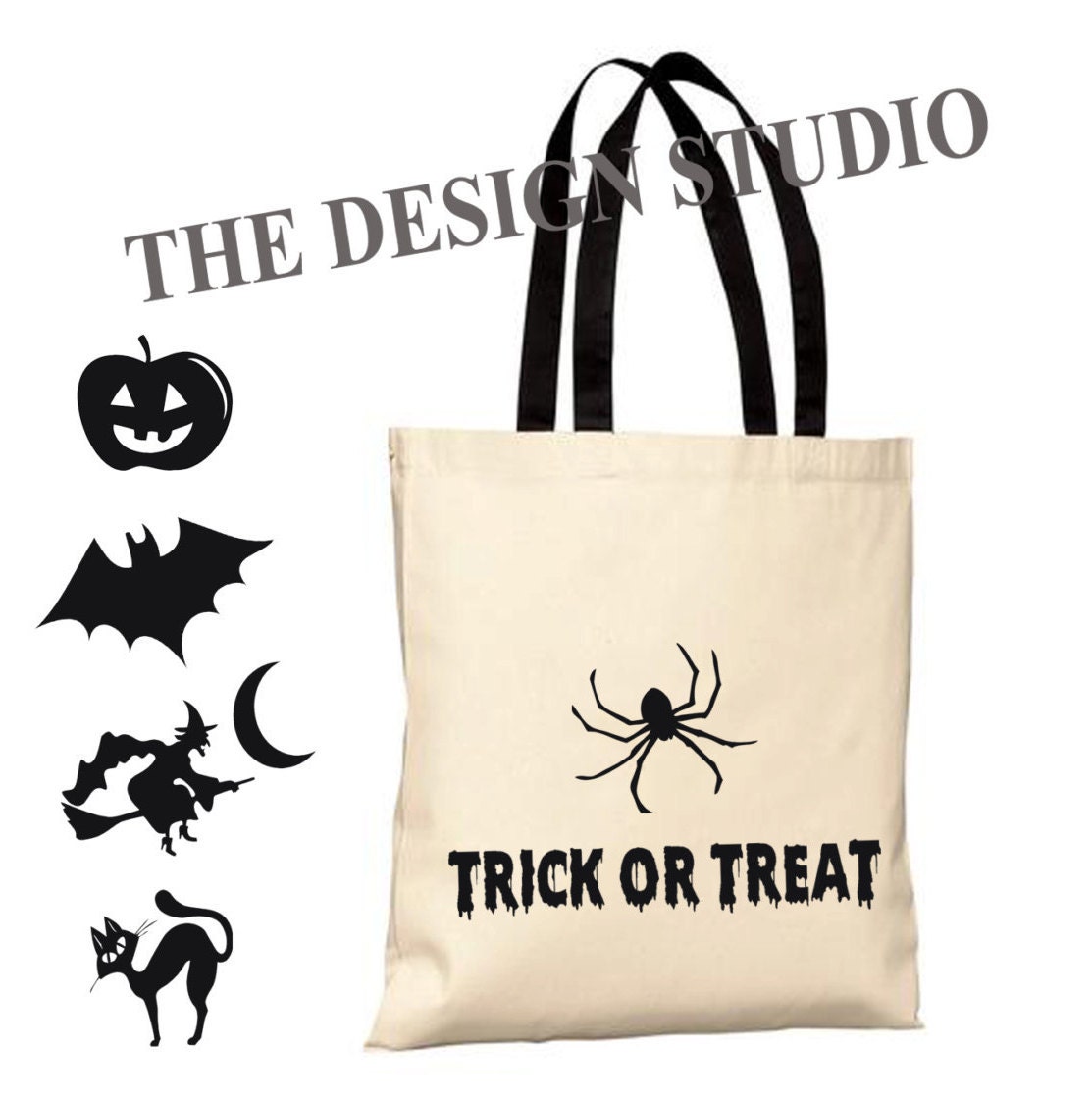 Trick or Treat Bag Halloween Bags Personalized Bags Novelty - Etsy