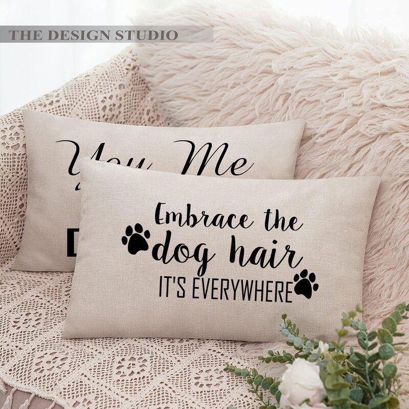 Personalized Dog Mom Pillow - Up to 2 Dogs - Gift Idea For Dog Lover - The Road To My Heart Is Paved With Paw Prints main image 1