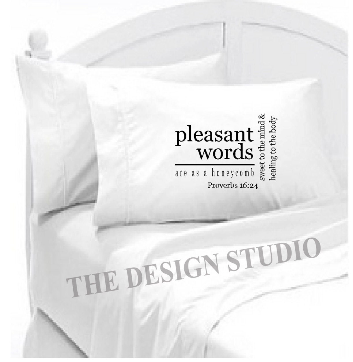 Scripture Pillowcase With Healing Words of Wisdom. Etsy