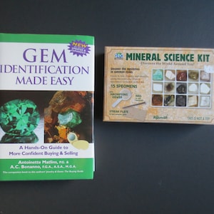 Gem Identification Made Easy, Antoinette Matlins, P.G & A.C. Bonanno, F.G.A., A.S.A., M.G.A., Mineral Science Kit, GEO Mysteries,