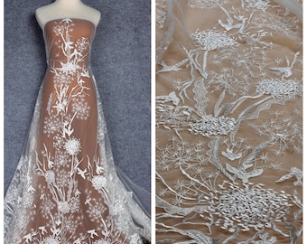Le Belleza new fashion style black wedding dress lace fabric by yard
