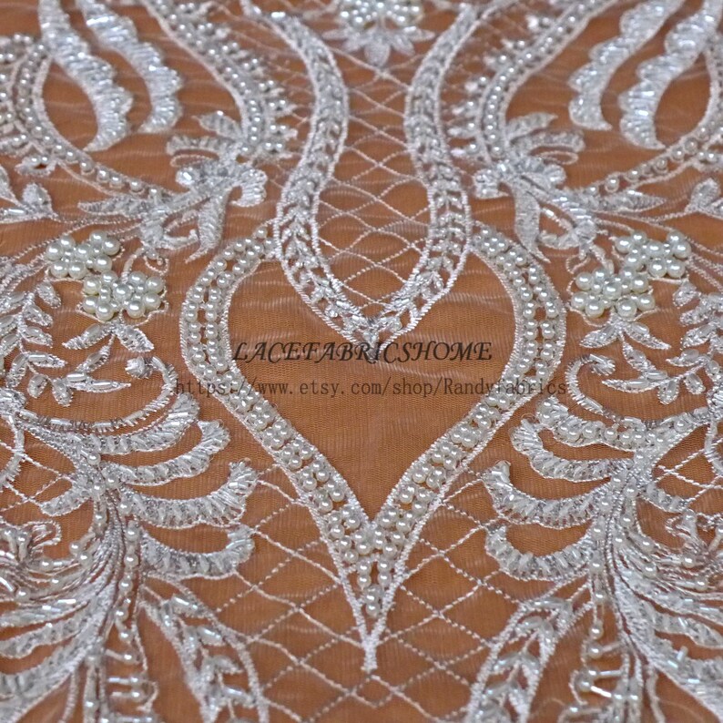 BlackwineivoryGold heavy handmade beaded bridel lace fabric 47/'/' width by yard JS161201