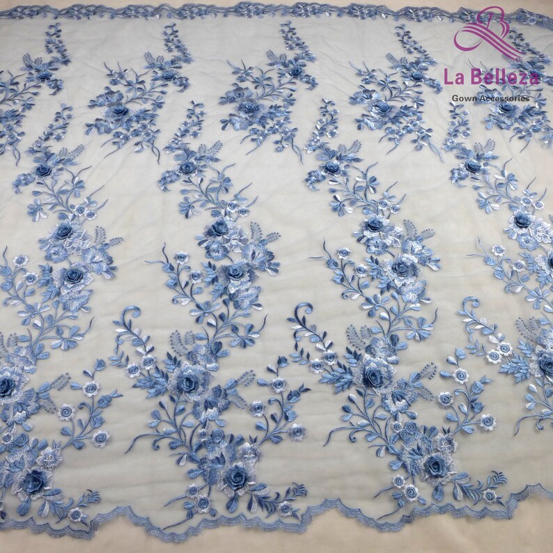 La Belleza 2020 new lace wedding dress lace,gown dress lace fabric 1 yard new 3D flowers lace fabric,7 colors lace fabric