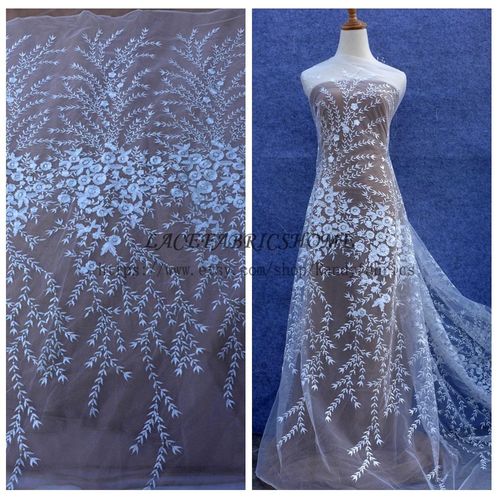 2017 fashion styld Off whtie wedding dress lace fabric | Etsy
