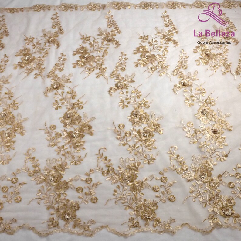 La Belleza 2020 new lace wedding dress lace,gown dress lace fabric 1 yard new 3D flowers lace fabric,7 colors lace fabric