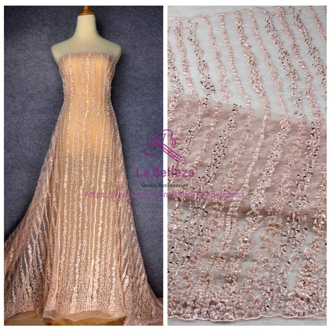 Lycindre Beaded Gown Pink