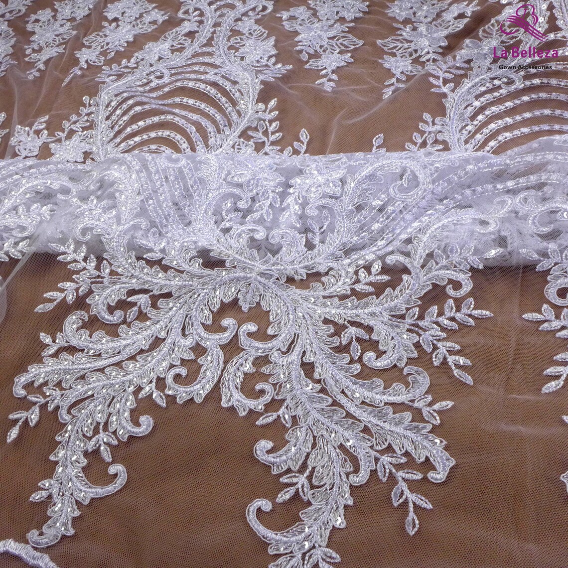 white cord lace gown styles 2021