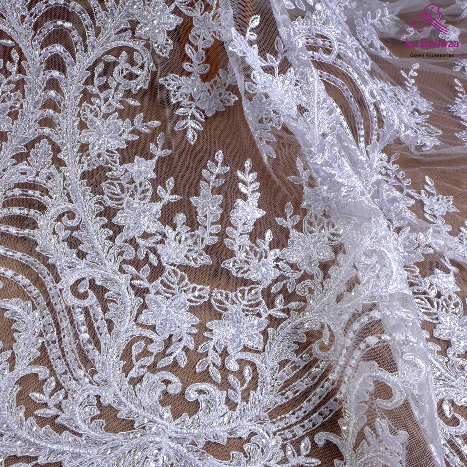 white cord lace gown styles 2021