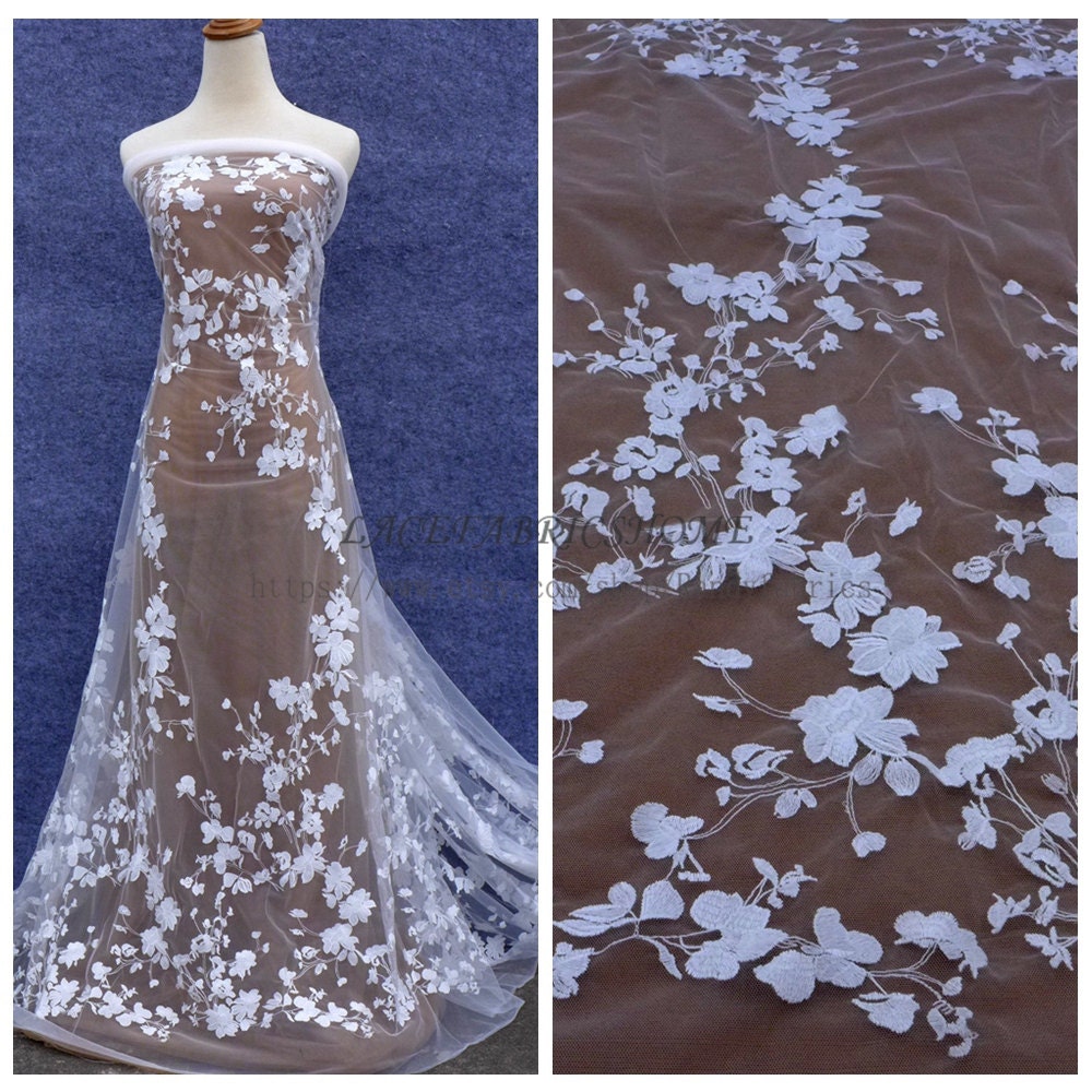 2017 fashion styld Off whtie wedding dress lace fabric | Etsy