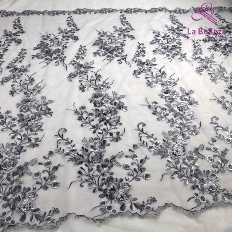 La Belleza 2020 new lace wedding dress lace,gown dress lace fabric 1 yard new 3D flowers lace fabric,7 colors lace fabric