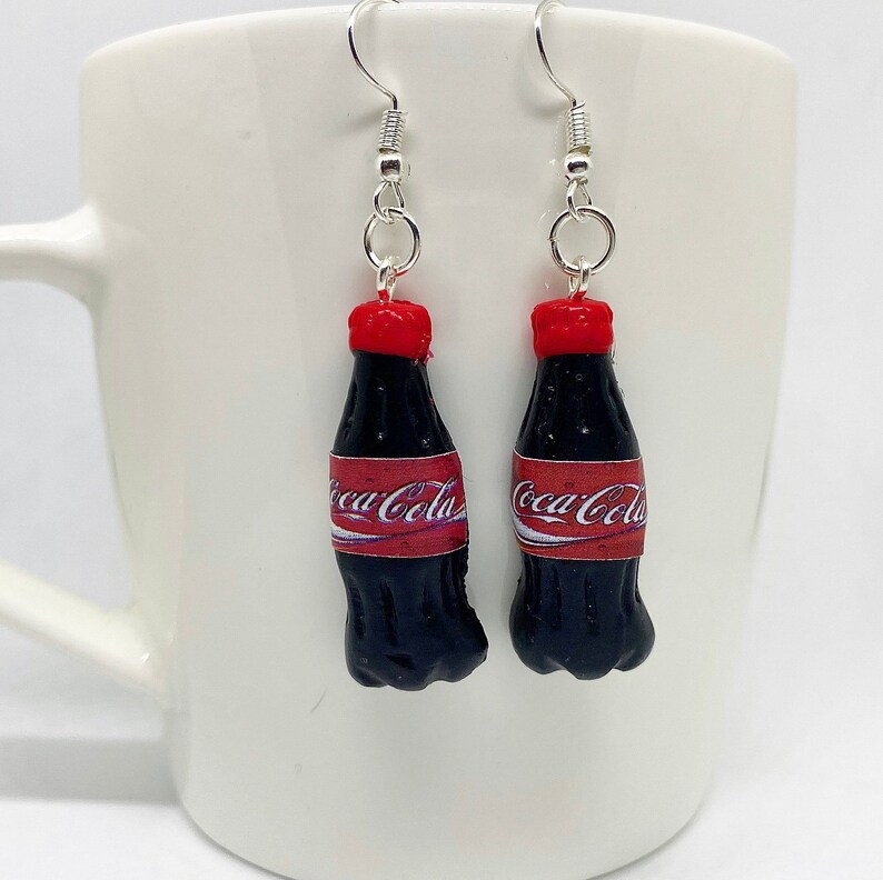 Coca Cola Coke Bottle Earrings or Necklace Etsy