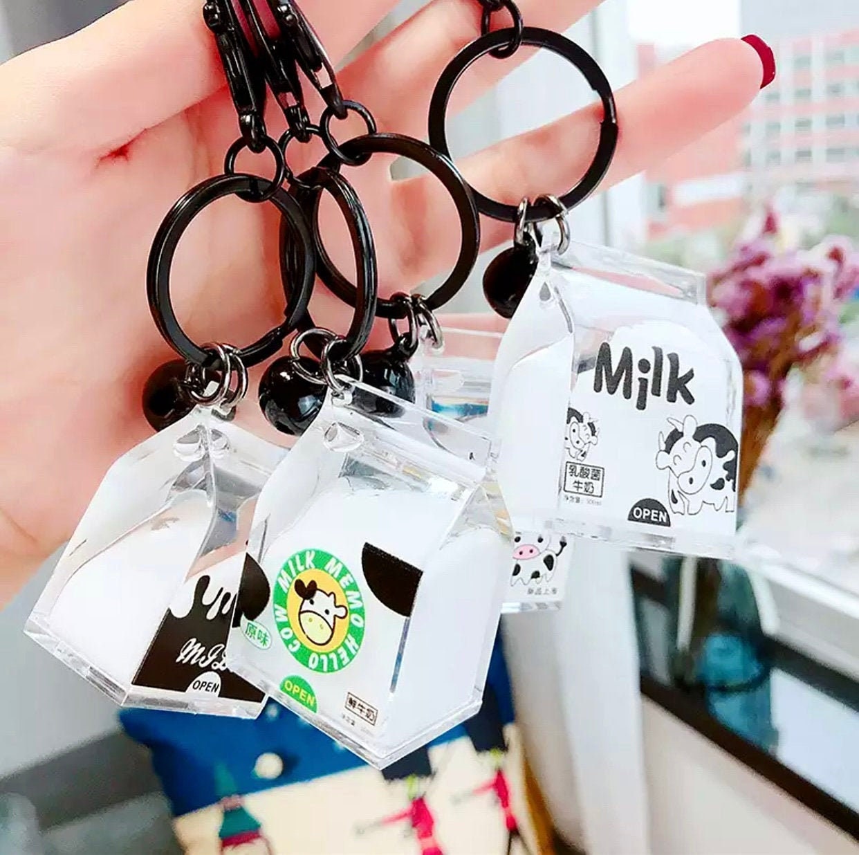 500 Milk Carton Vinyl Keychains