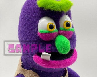 Fantoche de mão personalizado, feito à mão profissionalmente, no estilo Muppet.