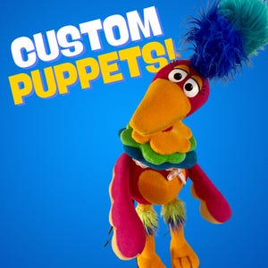 Professional Hand Made Muppet Style Custom Ventriloquist Hand Puppet
