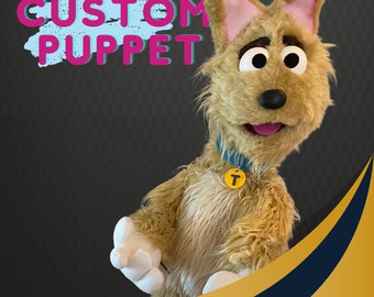 Professional Hand Made Muppet Style Custom Ventriloquist Hand Puppet