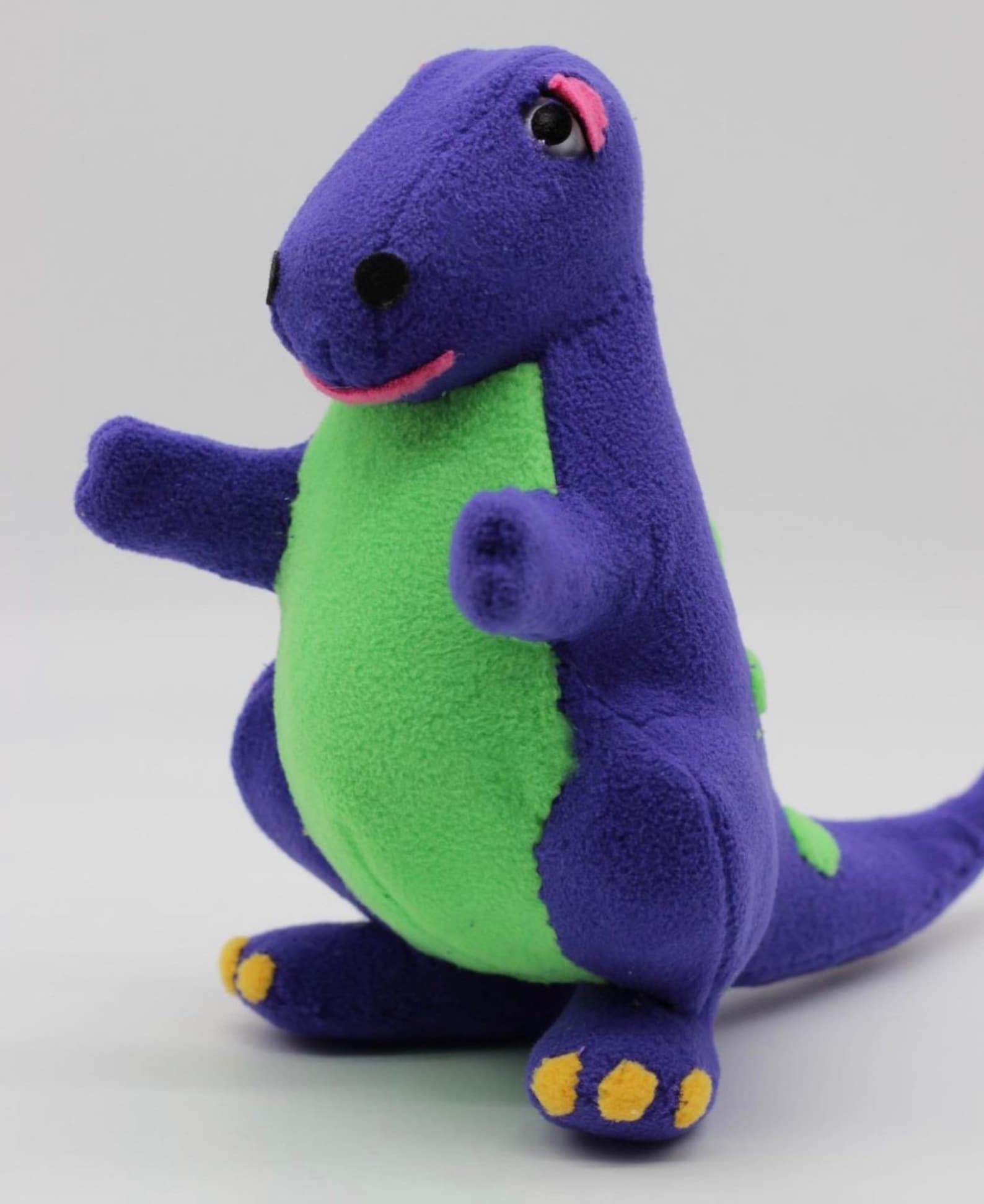 1988 Purple Dinosaur Doll Plush Sewing Pattern Etsy