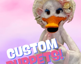 Fantoche de mão personalizado com qualidade de televisão profissional