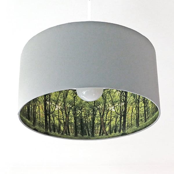 Design lamp; pendant lamp, ceiling lamp, forest inside