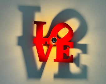 Wandlampe, LOVE, LED, Lightart Schattenwandleuchte