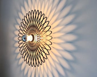 Schattenwandleuchte, Deckenlampe, Schattenleuchte , Ornament, Spirale