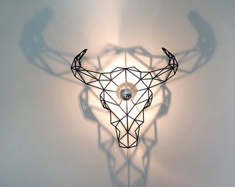 Walllamp , ceiling lamp, bull, shadow