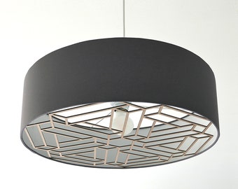 Ornamentlampe, Hexagon, moderne Pendelleuchte, Designlampe, Deckenleuchte, Lotus2