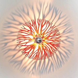 Walllamp , ceiling lamp, coral, shadow