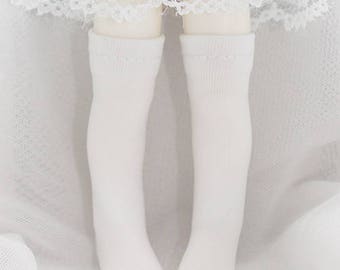 Plain Knee-High Socks for LATI Yellow