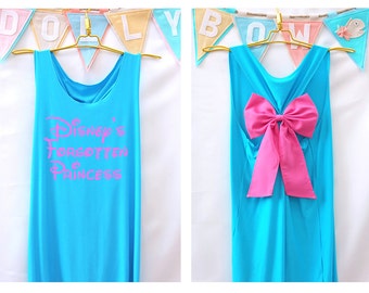 Disney's forgotten Disney Princess Tank Premium with Bow : Disney shirt , Disney tank top , Disneyland shirt , Disneyworld shirt