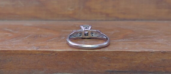 Vintage Engagement Ring .29ct Diamond Engagement … - image 7