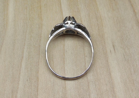 Antique Engagement Ring .10ct Diamond Engagement … - image 8