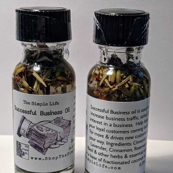 Successful Business Oil, Anointing Oil -  for Metaphysical  and Spiritual Use HANDMADE