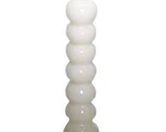 White 7-in 7 knob candle  for Witchcraft, Wicca, Pagan, Voodoo, Hoodoo, Voudun, Santeria and more