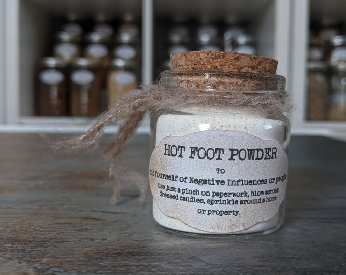 Hot Foot Powder, 0.5oz. to 1.4oz. for Witchcraft, Wicca, Pagan, Voodoo, Hoodoo, Voudun, Santeria and more